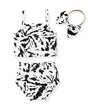 Newborn Baby Girl Clothes Summer Outfits Sleeveless Tie Dye Crop Tops Shorts Set Knitted Bummies Out