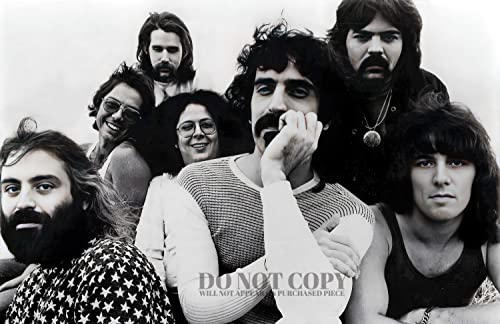 Magnifique portrait Frank Zappa 1971 cadeau idéal pour passionné de rock américain