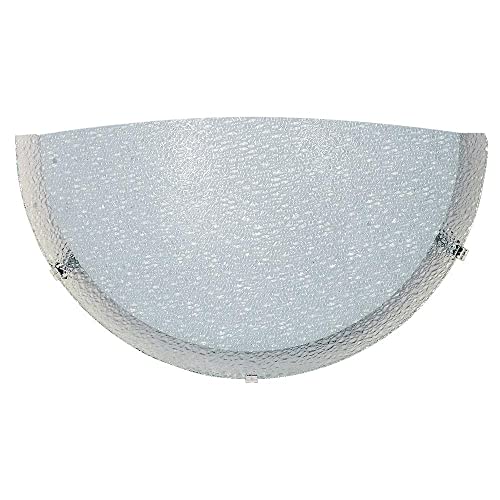 Applique A Cono In Vetro Alabastro Azzurro Per Parete, Stile Classico, Perfetta Per Bagno E Soggiorno - 3