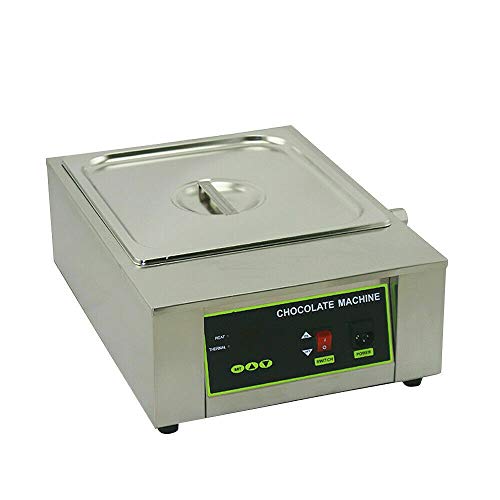 Chocolate Melting Pot, 110V Commercial Electric Tempering Machine Stainless Steel 8kg Automatic Chocolate Heater Liquid Warmer for DIY Home Restaurant Bakery