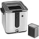 WMF Küchenminis Mini Friteuse mit Fett/Öl, mini Fritteuse mit Kartoffelschneider, 1000 W, herausnehmbarer Ölbehälter, für knusprige Pommes, edelstahl matt