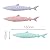 NA 3 Pack Pet Toothbrush Toy Pet Cat Fish Shape Toothbrush with Catnip Pet Molar Stick Silicone Fish Toys Cat Teeth Cleaning Brush