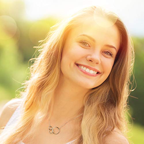 3 Sisters Necklace - 925 Sterling Silver Three Circles Friendship Sister Necklace For Women4