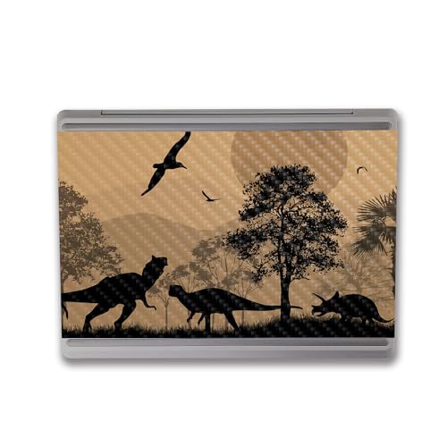 Image of MightySkins Carbon Fiber Skin Compatible with Microsoft Surface Laptop Go 3 (2023) Full Wrap Kit - Mass Extinction | Protective, Durable Textured Carbon Fiber Finish | Easy to Apply | Made in The USA