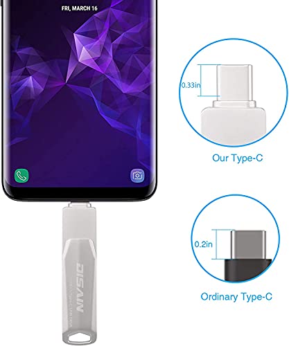 USB Stick,AUELEK USB Flash Laufwerk 64 GB Speicherstick Multifunktion 2- in-1 Type C + USB 3.0 Speichererweiterung,Data… – Bild 5