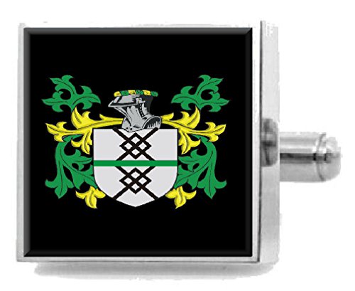 Clip de corbata Quinn Irlanda para bodas con escudo de familia