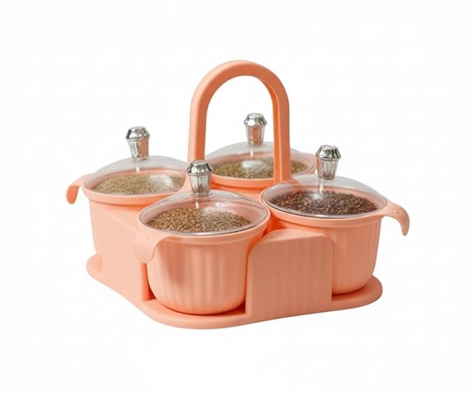 Ceramic Condiment Serveing Set with Tray, 4 Bowl, Serving Bowls for Sauces and Snacks