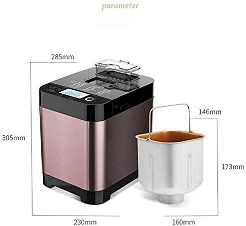 BBZZ Brotbackmaschine Maschinen, Hausgemachte Automatische & Noodle Fermentiert Frühstück Brot-Maschine Sprinkle Obst… – Bild 3