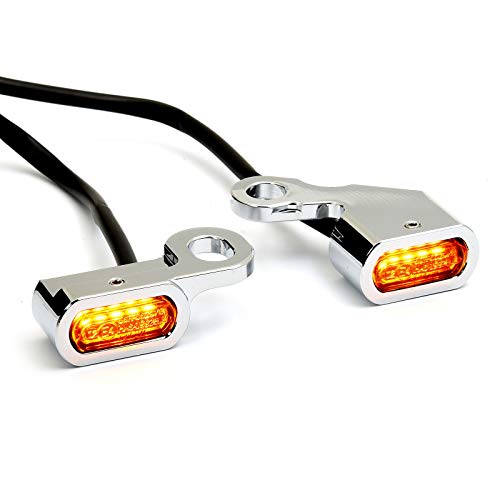 Clignotants LED Harley Sportster en aluminium chrome certifié ECE