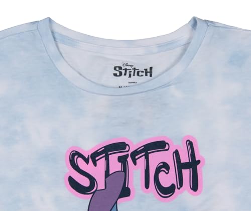 Disney Lilo And Stitch Girls' Dancing Stitch Tie Dye Kids T Shirt Tee (Medium, 7/8)3