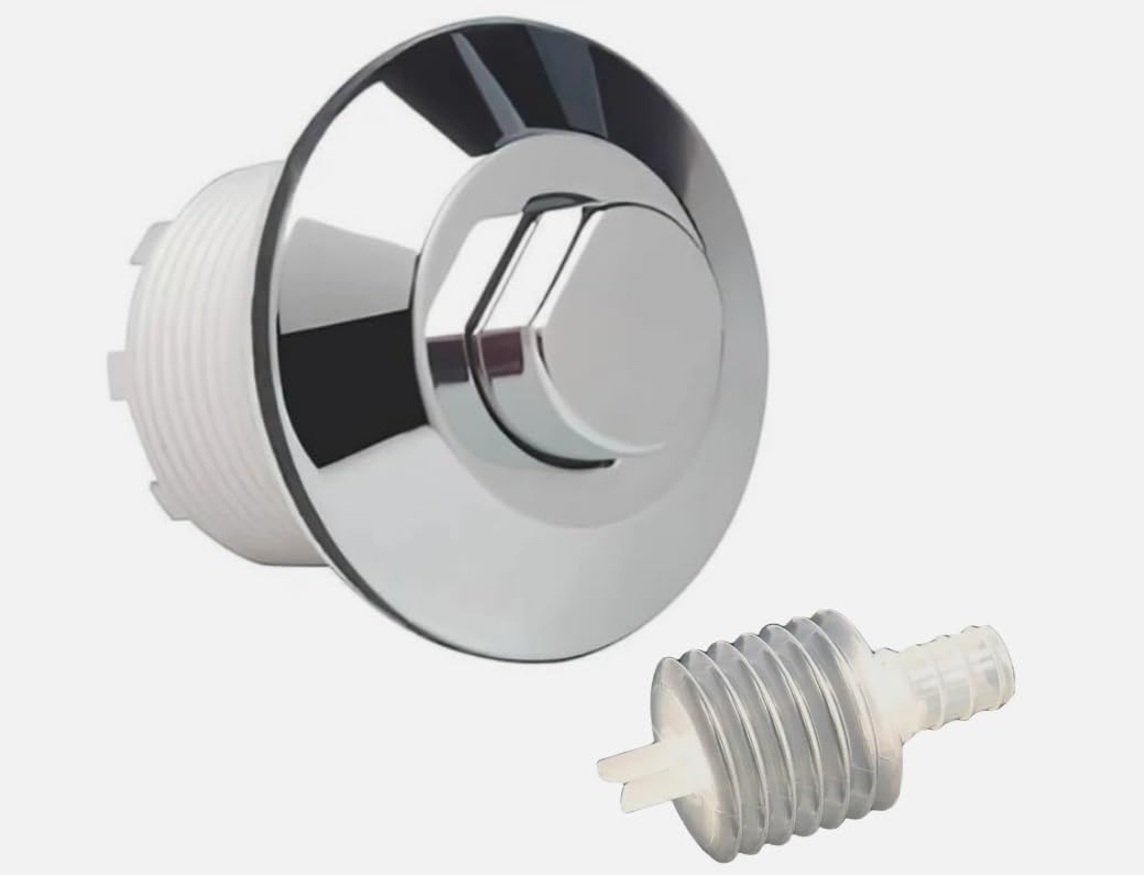 Toilet Flush Air Button 38488000 + Clear Air Bellow for Grohe Adagio Cistern - 43506000