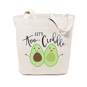 The Cotton & Canvas Co. Food Pun Reusable Grocery Bag and Farmers Market Tote Bag