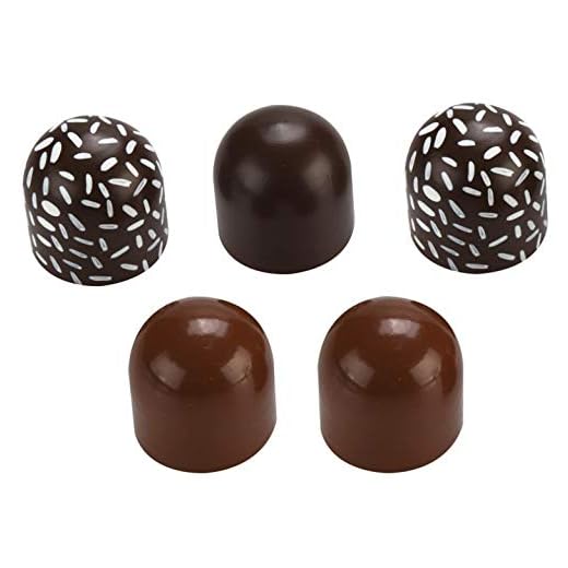 5 leksakspaliner av trä – presenterade i en låda med fönster – chokladstorlek: 3,5 cm – leksaksmat