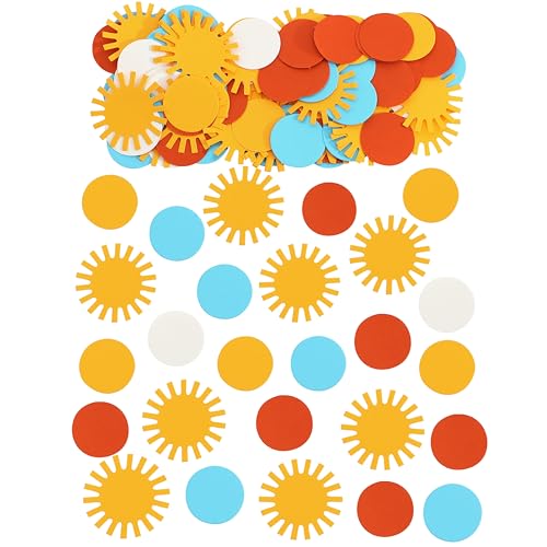 Bear First Theme Birthday Confetti - Bear 1st Birthday Decorations,Beary First/1st Party Confetti,Bearly One Theme Baby Shower Decor (yellow)