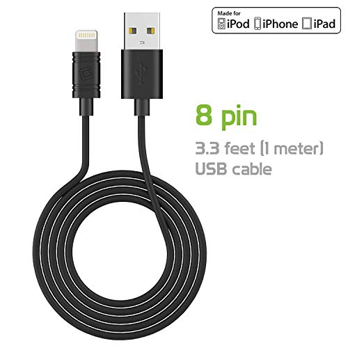 Cellet Wall Charger Ul Listed Compatible With Lightning Cable Apple Iphone 11 Pro 11 Pro Max 11 Xr Xs Max Xs X Se 8 Plus 8 7 Plus 7 6S 8 Pin Ipad Air Mini Pro Mfi Certified Included -Black #TOP3
