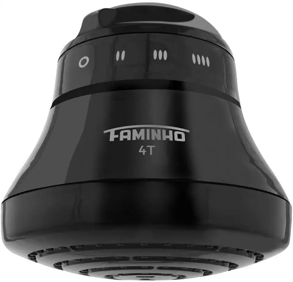 CHUVEIRO ELÉTRICO - DUCHA FAMINHO 4T BLACK 220V 6800W - FAME