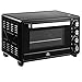 HOMCOM Horno Eléctrico Sobremesa 32L 1600W con 3 Modos de Calor Temperatura hasta 230 ℃ Temporizador Bandeja de Horneado Ajustable de 3 Niveles 52,2x38,1x33,5 cm Negro