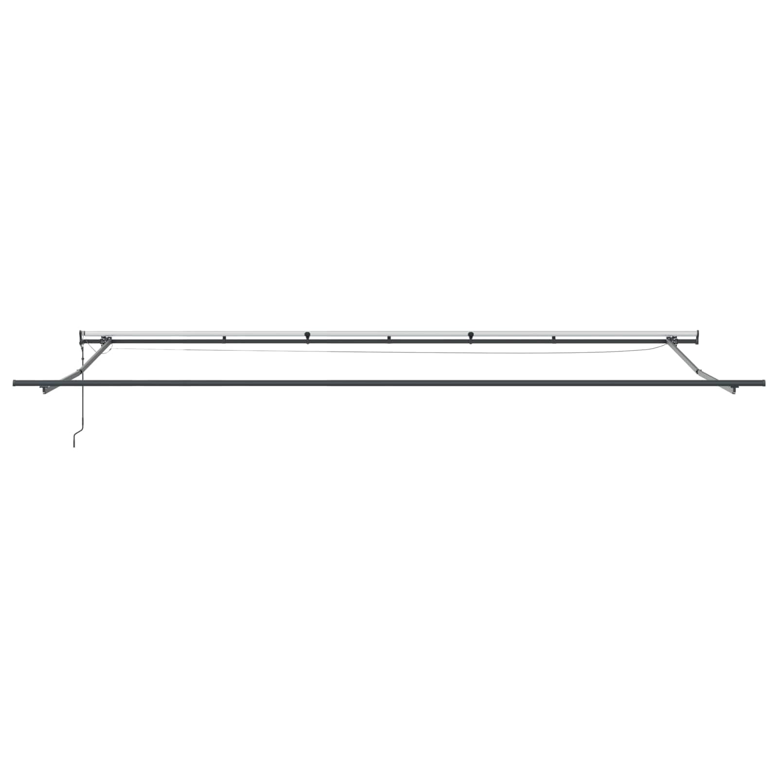 Toldo de brazo articulado 600 x 300 cm, blanco, toldo eléctrico con mando a distancia y sensor de luz de viento, protección solar retráctil de poliéster para terraza, balcón y jardín