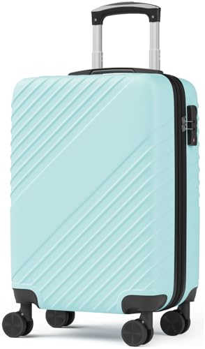 20 Inch Carry On Luggage ABS Hardside Suitcase with Spinner Wheels Airline-Approved Cabin Luggage with TSA Security Lock Expandable Travel Suitcase for Flights Business Trips & Weekend Vacations