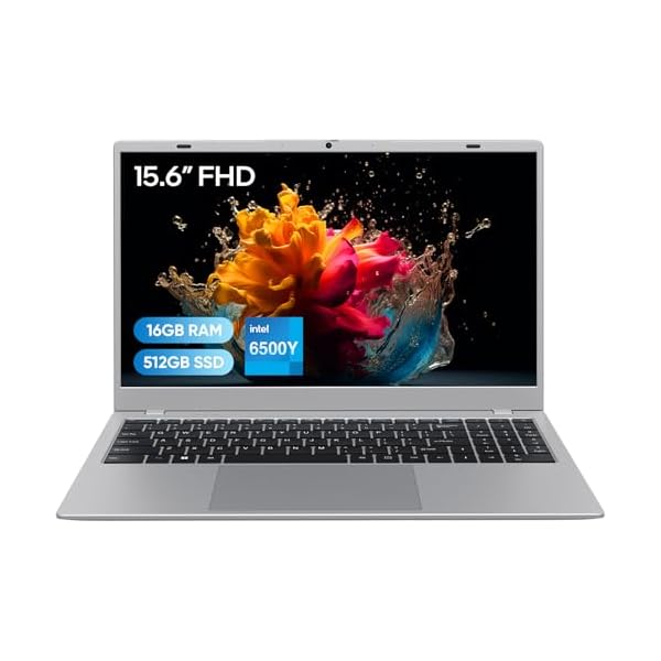 Laptop Computer, 16GB RAM/512GB SSD, 15.6″ FHD IPS, Pentium Gold 6500Y Processor(Beats Core M3-8100Y, Up to 3.4GHz), Win11 Pro, WiFi 5/BT 5.0, Great for Office & Online Courses