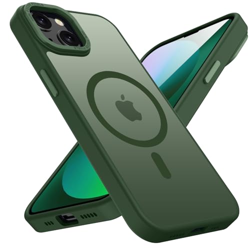 Coque iPhone 13 antichoc KPPIT verte : protection MagSafe pour vos déplacements
