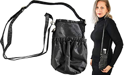 Home-X Water Bottle Holder with Strap - Bottle Pouch Holder with Adjustable Shoulder/Hand Strap - For Hiking, Travel, Camping