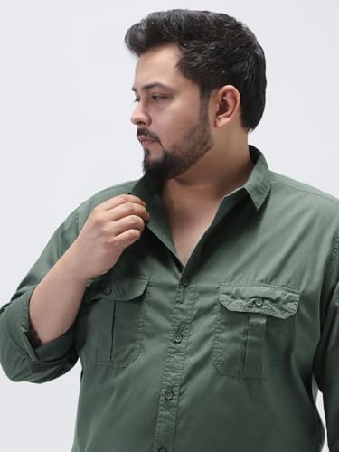 Image of Urbano Plus Men's Cotton Full Sleeve Regular Fit Casual Solid Shirt