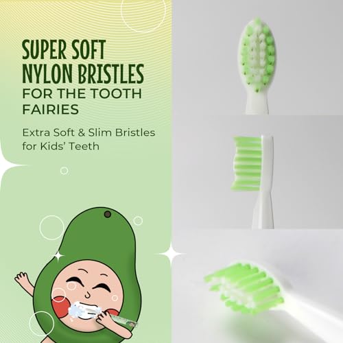 Image of beatXP Jiggle Sonic Electric Toothbrush for Kids with 2 Brush Heads & 3 Cleaning Modes | Rechargeable Electric Toothbrush | 20500 strokes /min with Long Battery Life (Leafy Green)