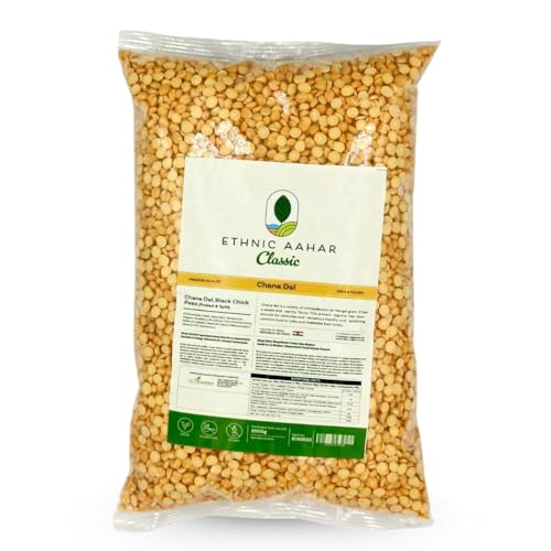 Ethnic Aahar Chana Dal 2000gm | Protein-Rich Pulses & Lentils for Wholesome Cooking | Premium Quality Dals | Essentials for Vegan, Vegetarian, and Ayurveda-Inspired Lifestyles. (2 Kg)