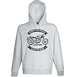  Teesandengines Ducati Diana 250 61 Born for Speed Live to Ride Sudadera con Capucha Size Large