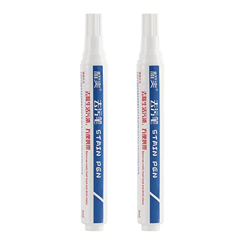 Lápiz Quitamanchas Ropa Stain Remover Pen Boli Quitamanchas, Quitamanchas para Una Variedad De Ropa De Tela,Lavado Libre, Quita Rápidamente las Manchas de Aceite, Sangre, Vino Tinto, etc 6ml, 2 Piezas