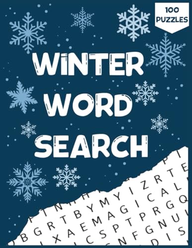 Winter word search: Large Print Word Find Puzzle Book for Adults and Teens