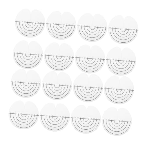 Healvian 25piezas Lámina De Aislamiento Térmico Para Extensiones De Cabello Plantillas Espaciadoras Redondas Orificio Protectores Térmicos Herramienta Para Extensiones De Cabello Salones
