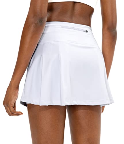 Soothfeel Pleated Tennis Skirt for Women with Pockets Women's High Waisted Athletic Golf Skorts Skirts for Workout Running