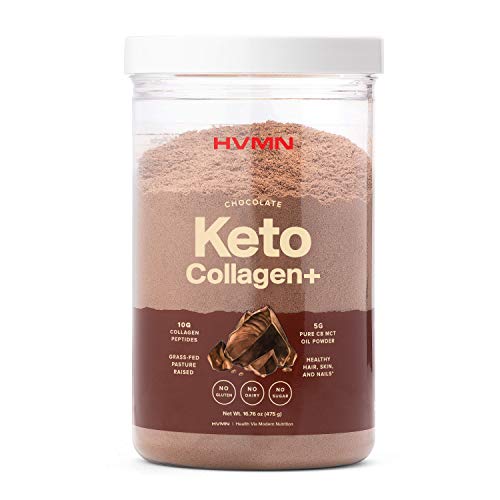 H.V.M.N. Keto Collagen+ Protein Powder: Collagen Supplement with Collagen Peptides & MCT Powder - Keto Diet Approved - 25 Servings (Chocolate) H.V.M.N. Keto Collagen+ Protein Powder: Collagen Supplement with Collagen Peptides & MCT Powder - Keto Diet Approved - 25 Servings (Chocolate)