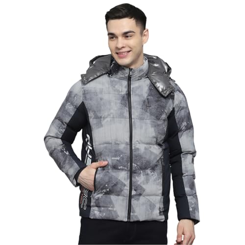 Monte Carlo Men's Polyester Blend Standard Printed Detachable Hood...