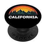 vintage california tramonto anni '80 retro estate stato usa popsockets popgrip intercambiabile
