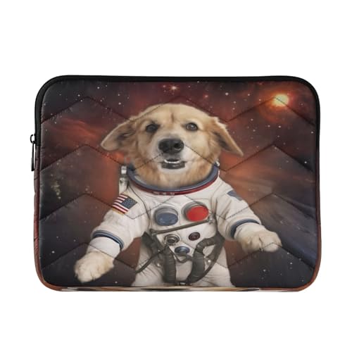 Funda para portátil Space Astronaut Dog 13-14 pulgadas