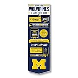 YouTheFan Officially-licensed NCAA Michigan Wolverines 6x19 Top 10 Signs Banner - humorous descriptions - fun sports fan phrases, original design, indoor team wall decor fan gift