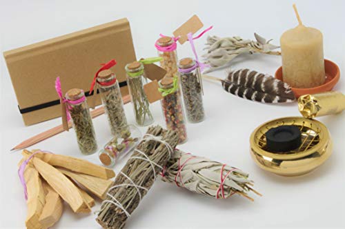 Native Spirit Yule Set u0096 celebramos el sol de invierno. Una variedad de productos naturales y un folleto con rituales embellecen el tiempo entre los años.