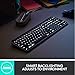 Logitech MX Keys Illuminated Wireless Keyboard with Bluetooth, USB-C - For Apple macOS, Microsoft Windows, Linux, iOS, Android - Graphite