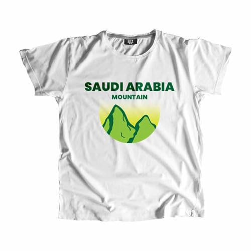 T-shirt Arabie Saoudite montagne blanc pour exprimer votre passion des voyages