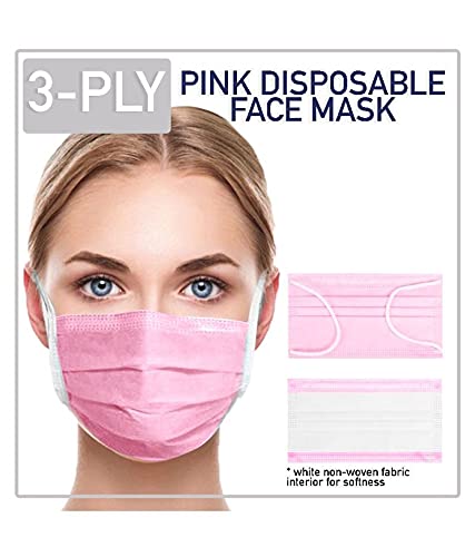 WELLSTAR 3Ply Disposable Mask for Men and Women Protect From All Type of Virus and Dust Pink Color 100 Pcs (B09FZ6VMWK) Amazon Price History, Amazon Price Tracker