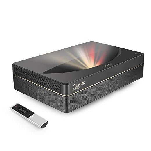 OMMC 4K UHD Laser TV Home Theatre Projector | Bright 2500 ANSI Lumens | Ultra Short Throw | Built-in Integrated SoundBar | Smart Android System