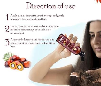 Batana Oil for Hair Growth By Dr Sebi Sourced From Honduras | Promotes Thicker, Shiny, Stronger & Healthy Hair and Hair Fall Control | 100 ml
