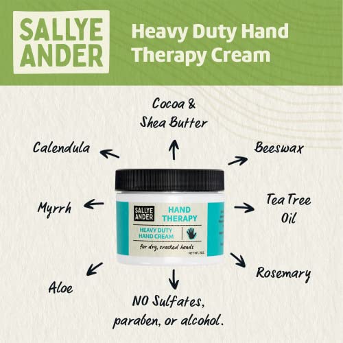 Sallyeander Sallye Ander All-Natural Cream Bundle - 2 Pack - “No-Bite-Me” Bug & Insect Repellent Anti-Itch Cream - Plus Heavy Duty Hand Therapy Cream - Safe For Kids And Infants #TOP3