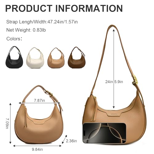 WITERY Shoulder Bags for Women PU Leather Retro Small Crossbody Purse Mini Cute Clutch Hobo Tote Bag Handbag Underarm Purse3