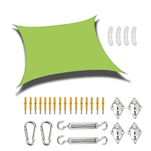 Sunshade sail rectangle de haute densité avec kit de quincaille pour jardin