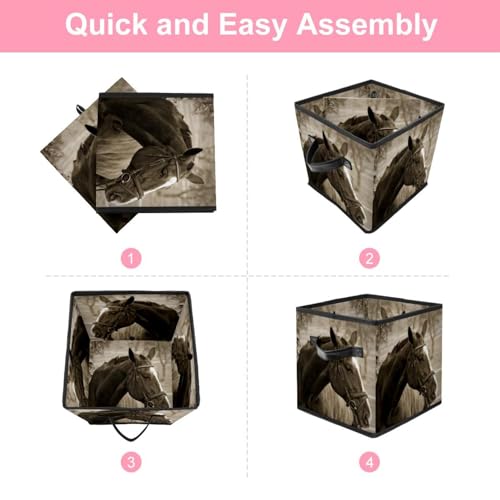Boîte de rangement cube pour sauver l'espace du dressing - 6