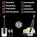 Sonic Electric Toothbrush, Power Rechargeable Toothbrush with 4 Brushing Modes, with 5 Replacement Heads (Black)